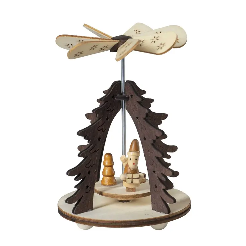 Weihnachtspyramide - Wärmespiel "Weihnachtsmann", 12 cm