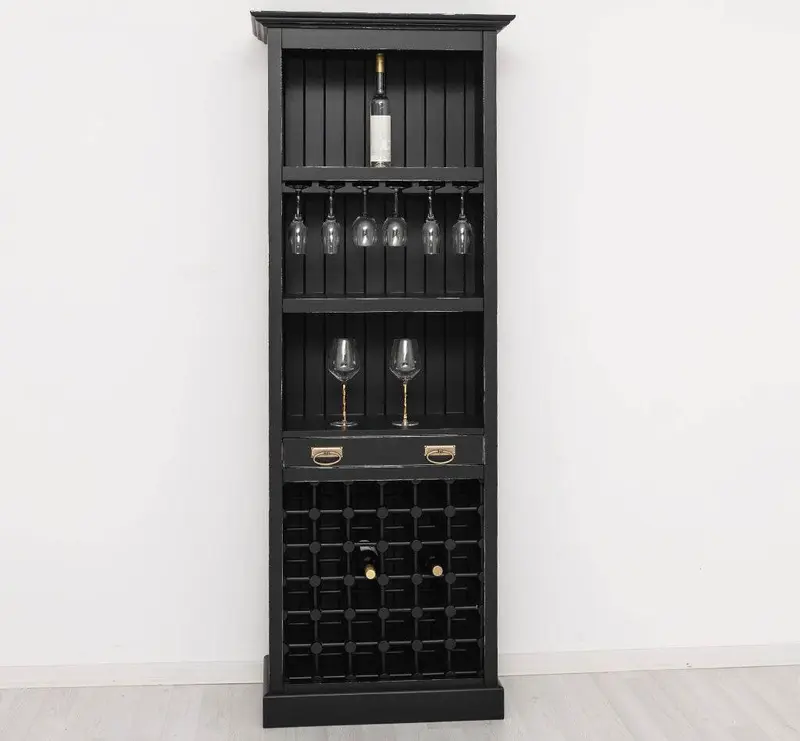Weinregal aus Massivholz in verschiedenen Farben für 36 Flaschen