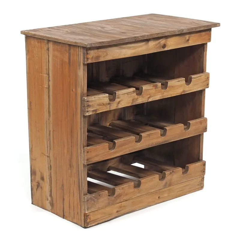 WEINREGAL "RUSTIQUE" | Mahagoni, 70x70x38cm (HxBxT) | Farbe