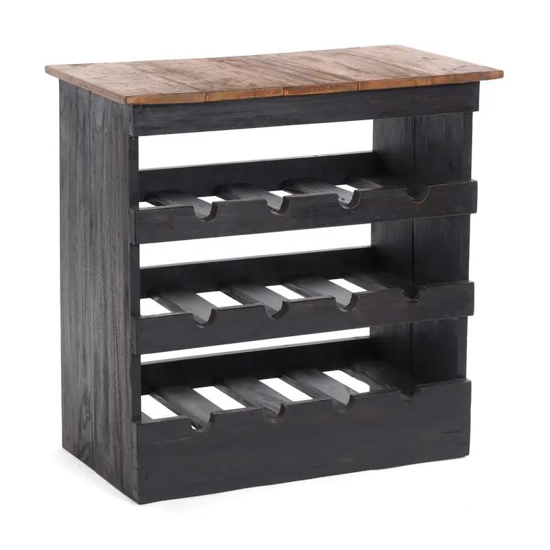 WEINREGAL "RUSTIQUE" | Mahagoni, 70x70x38cm (HxBxT) | Farbe