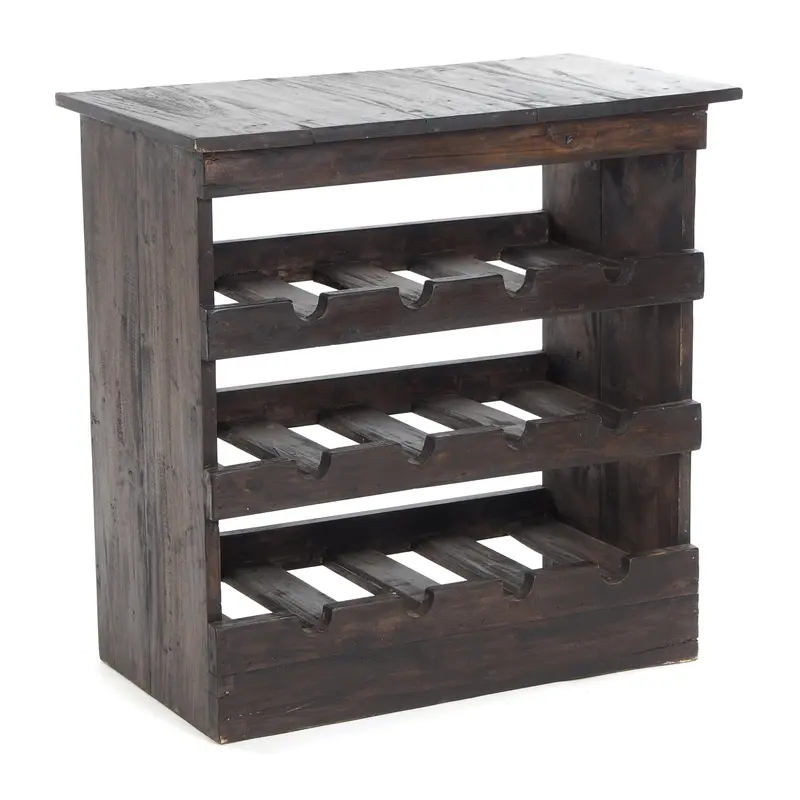 WEINREGAL "RUSTIQUE" | Mahagoni, 70x70x38cm (HxBxT) | Farbe