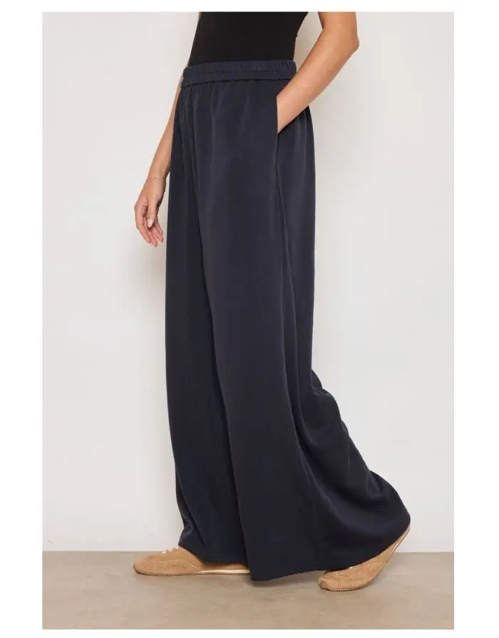 Weite Stoffhose I Navy Blue