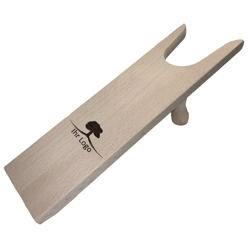 Werbeartikel 25 Stück Stiefelzieher/Stiefelknecht einfach aus Holz, Buche