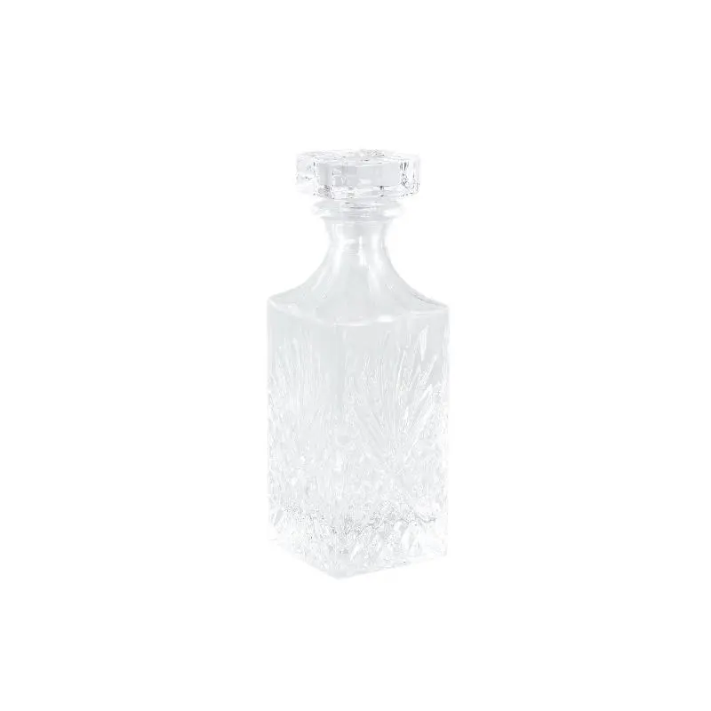Whiskyflasche – Quadratische Form, Glas Material, Klare Optik – Glass Crystal | PTMD