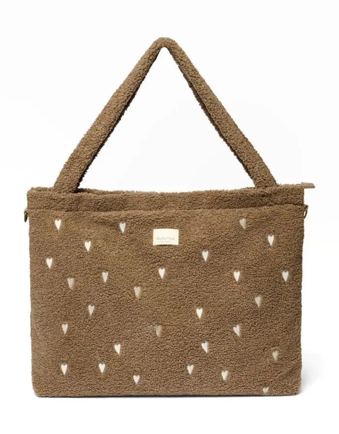 Wickeltasche Teddy I Brown Hearts