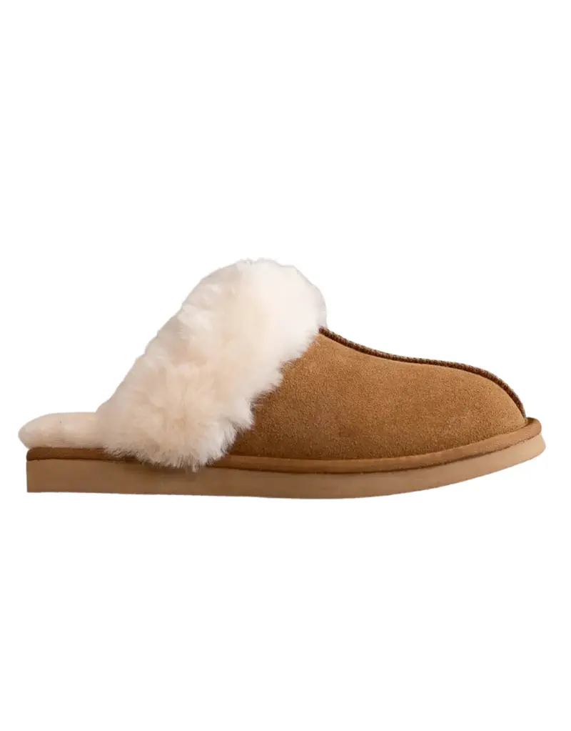 Wildleder Slipper I Camel
