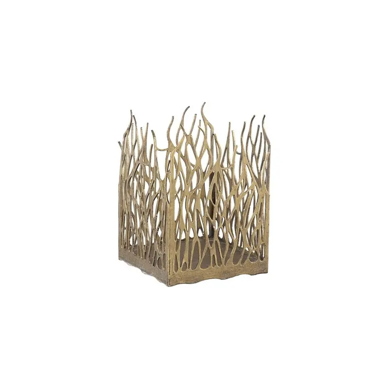 Windlicht aus Metall mit offenem Stormlight-Design & Twig-Struktur S – Dazzy | PTMD