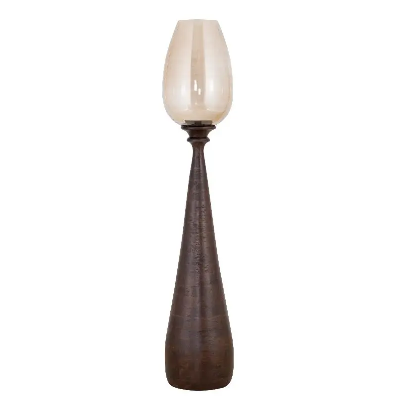 Windlicht – Braunes Metall, Schlankes Design, Elegante Form, L – Midi | PTMD
