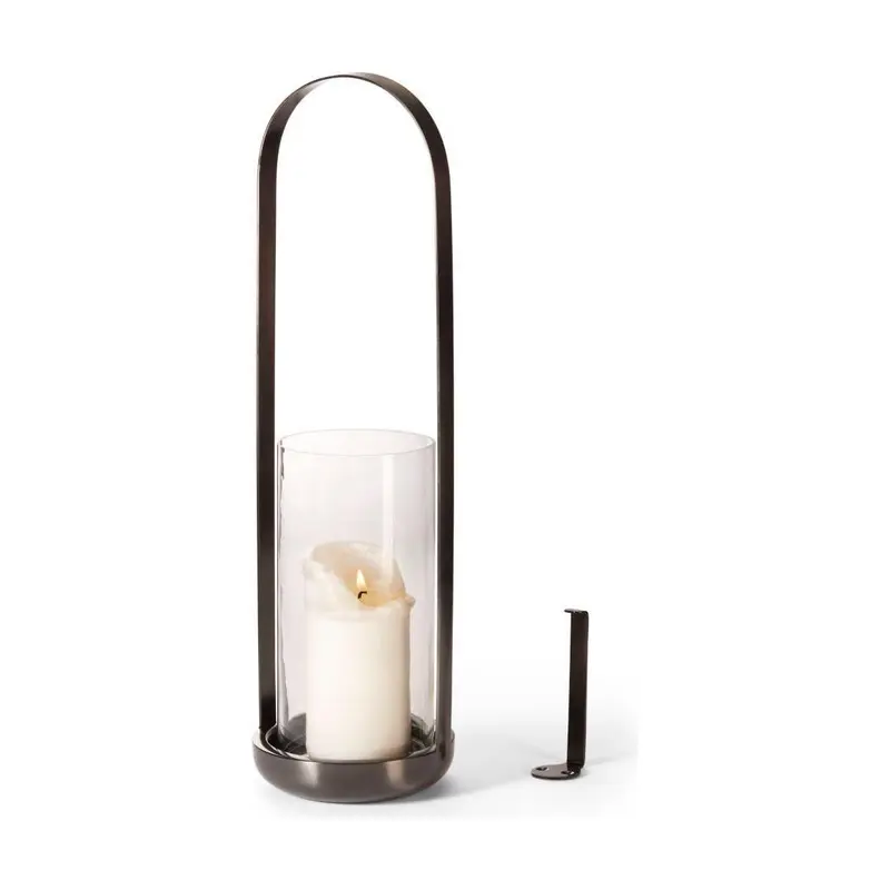 Windlicht Edelstahl & Glas, Wandhalterung, Flammenschutz – Cala | Philippi