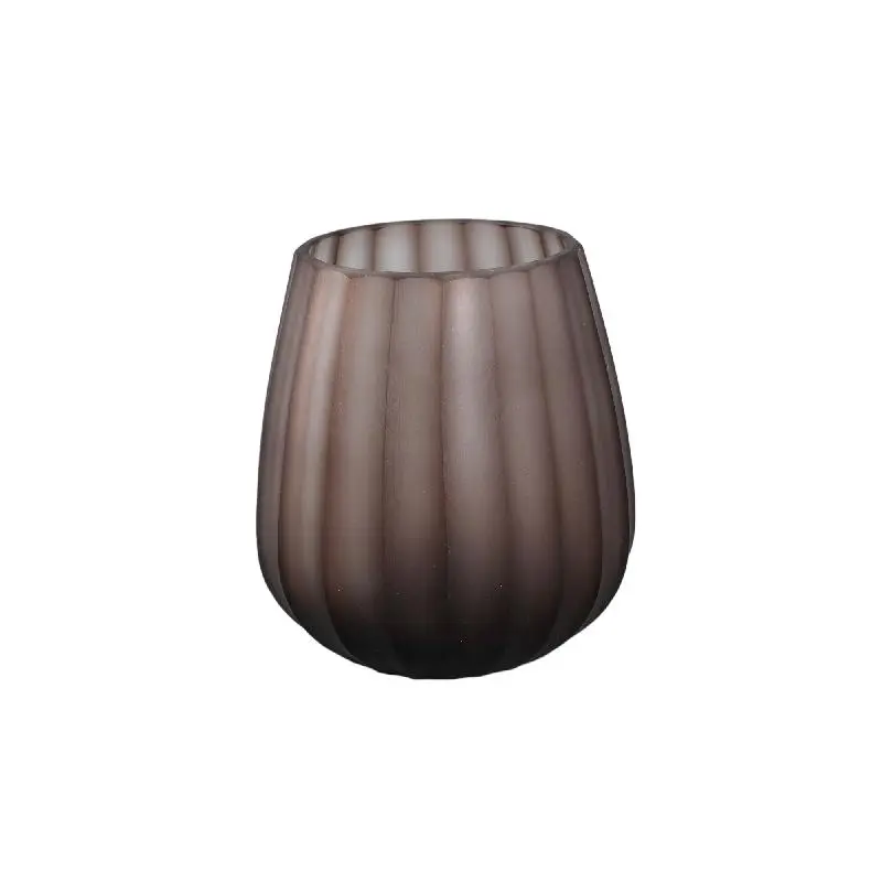 Windlicht – Massives Glas, Glatte Oberfläche, Hellbraune Farbe – Kriste | PTMD