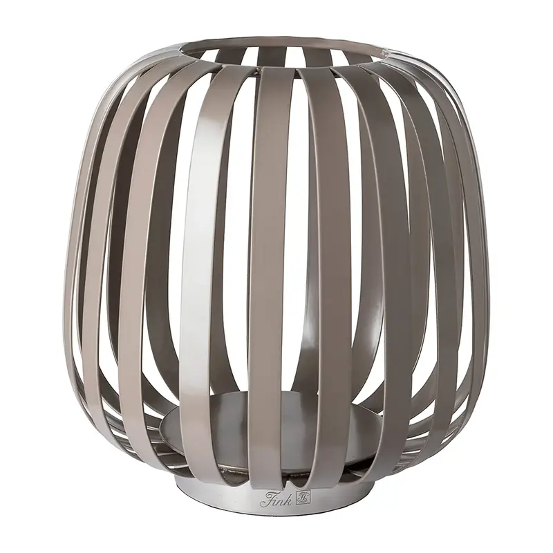 Windlicht – Nickeloptik, Pulverbeschichtet, Modern - Mambaia | Fink Living