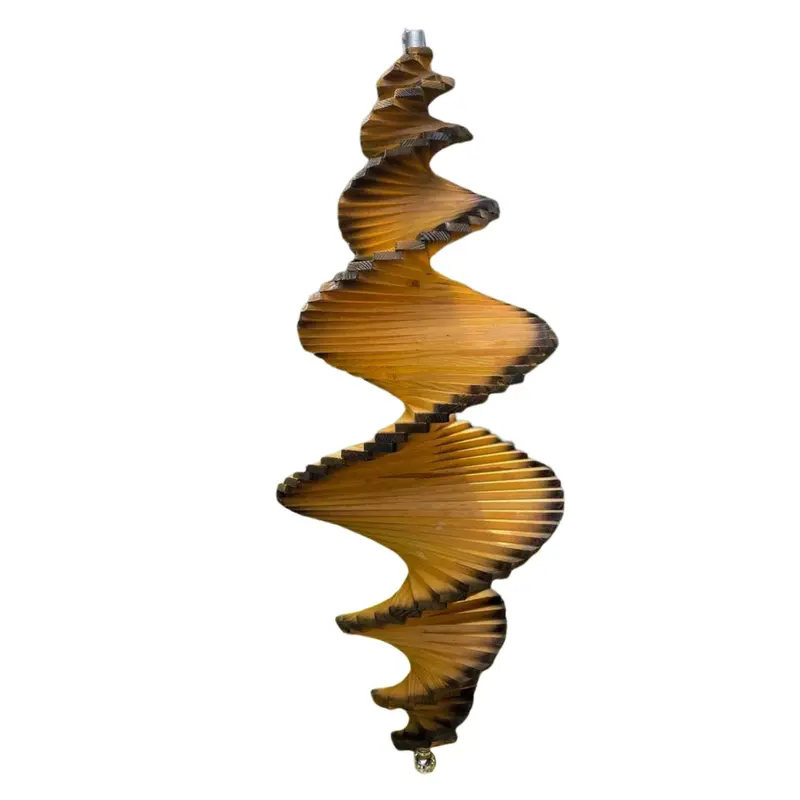 Windspiel aus Holz, naturfarben, Ø 20 cm