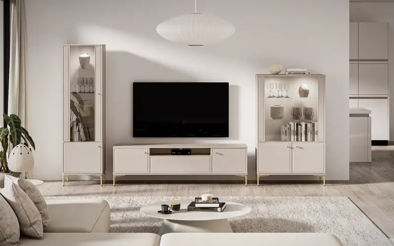 Wohnzimmer Set 3-teilig – SANDRO – Stilvolle Kombination für moderne Wohnzimmer