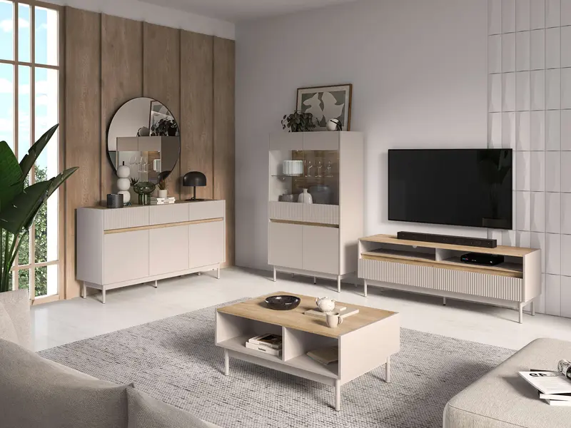 Wohnzimmer Set 4-teilig – DUNEA – Modernes Wohnzimmermöbel Set
