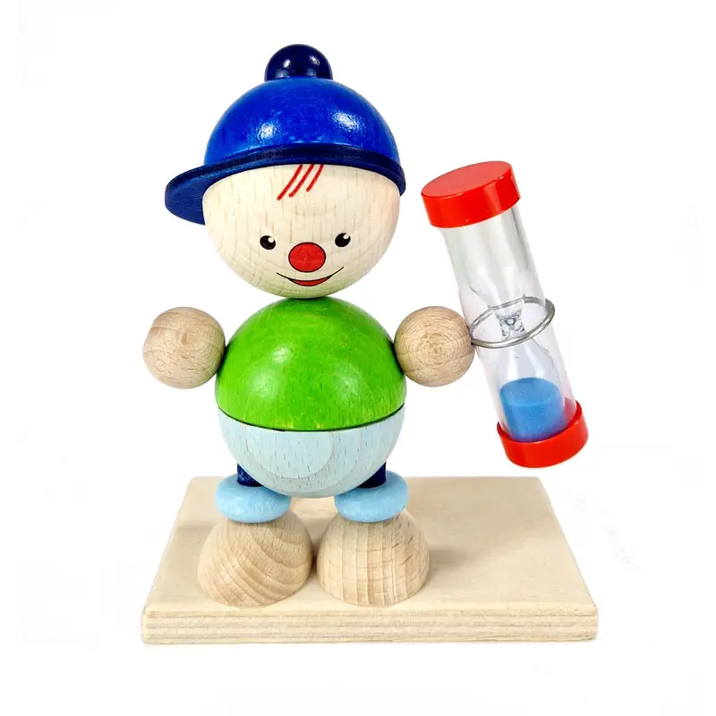 Zahnputzuhr "Luis", farbig, 10 cm