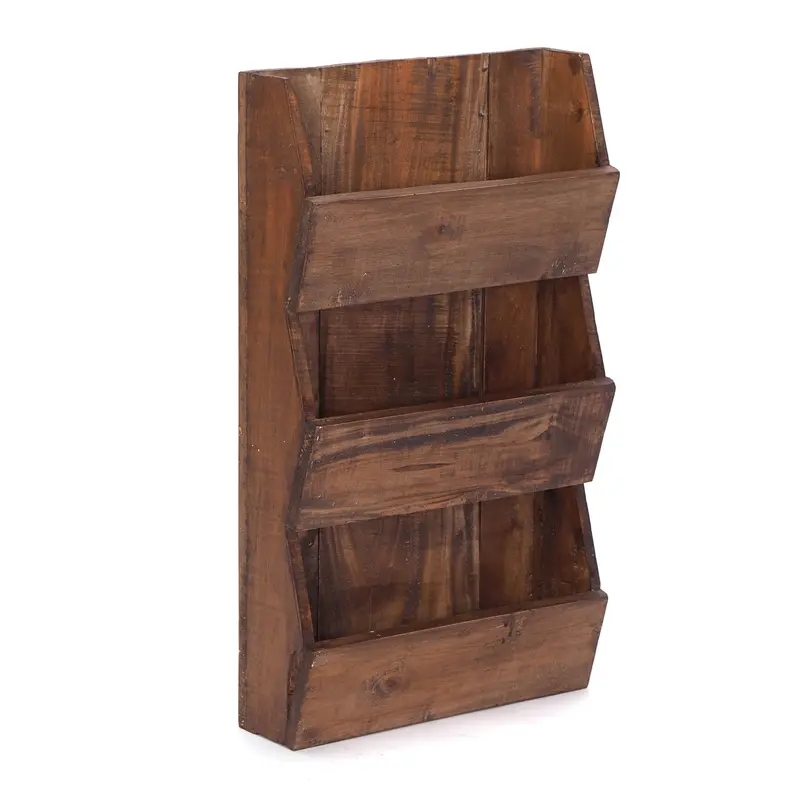 ZEITUNGSREGAL "NEWS 60" | Mahagoni, 60x38x11cm (HxBxT) | Wandregal | Farbe