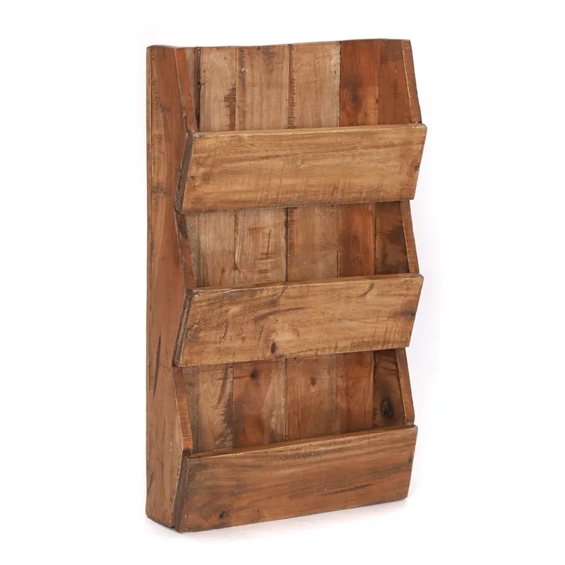 ZEITUNGSREGAL "NEWS 60" | Mahagoni, 60x38x11cm (HxBxT) | Wandregal | Farbe