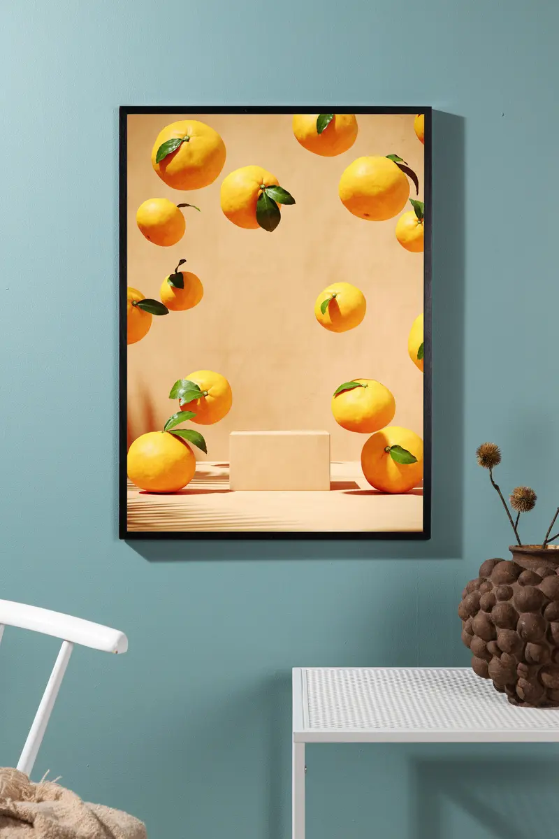 Zitronen Poster Wanddekoration